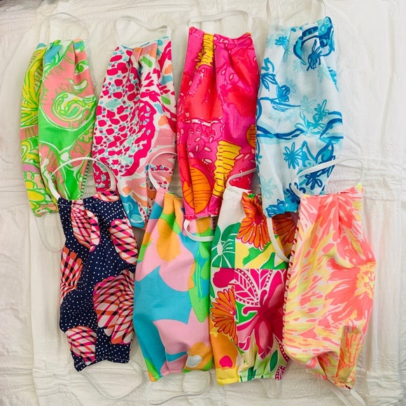 Lilly Pulitzer Accessories - 2 Lilly Pulitzer Authentic Fabric Face Masks